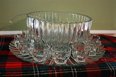 There are 15 punch cups with the punch bowl measuring 3" diameter x 2. . Heisey punch bowl patterns